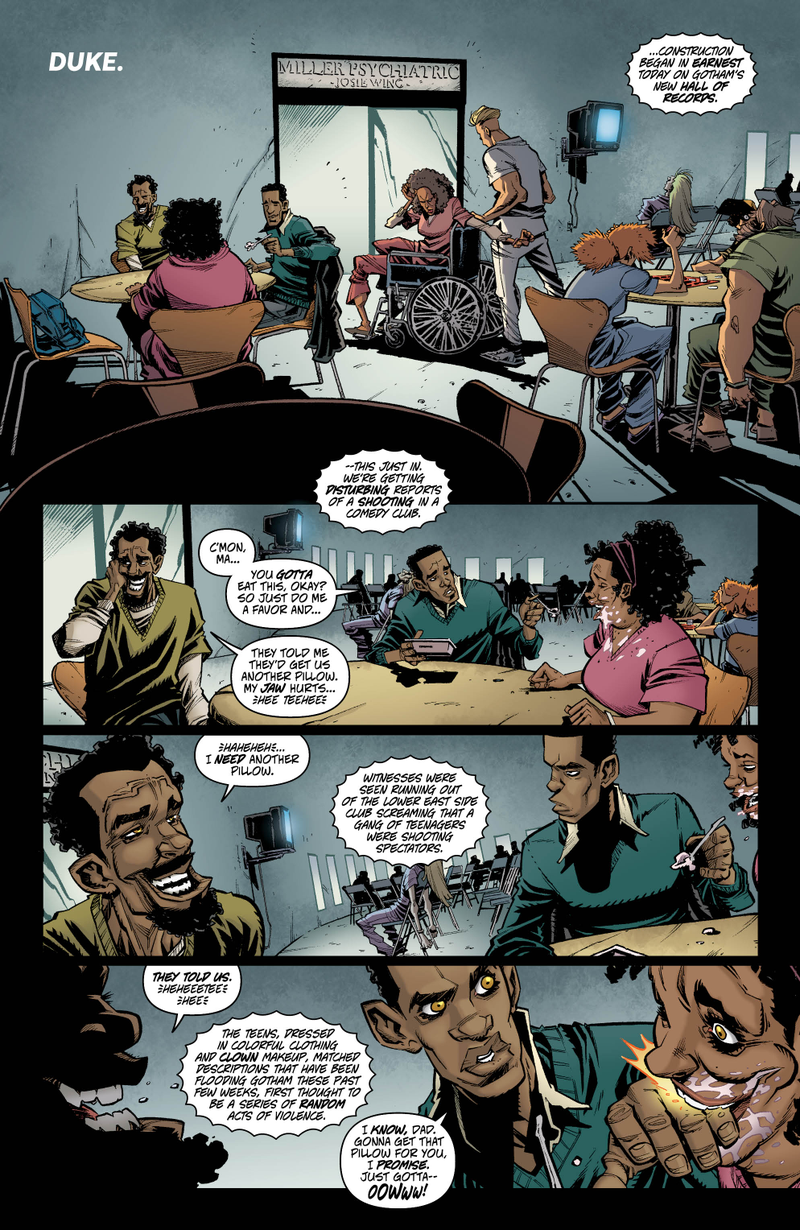 Illustration for article titled DC exclusive: The Jokerz run wild in We Are Robin #10